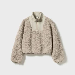 Varmahlíð Shearling Zip Neck